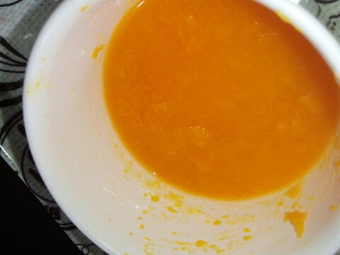 【離乳食中期】かぼちゃスープ